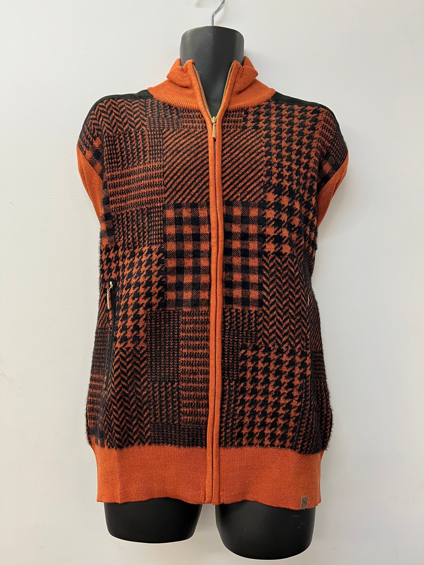 Silversilk Sweater - Multi Pattern (Orange)