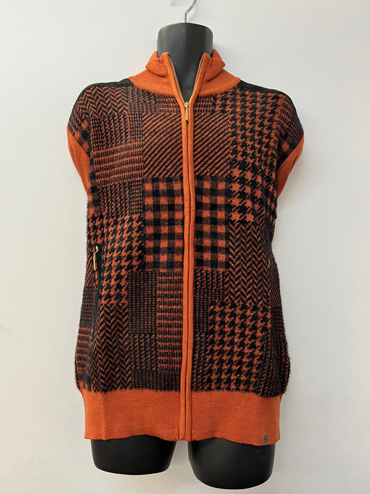 Silversilk Sweater - Multi Pattern (Orange)