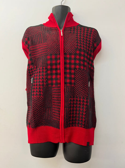 Silversilk Sweater - Multi Pattern (Red)