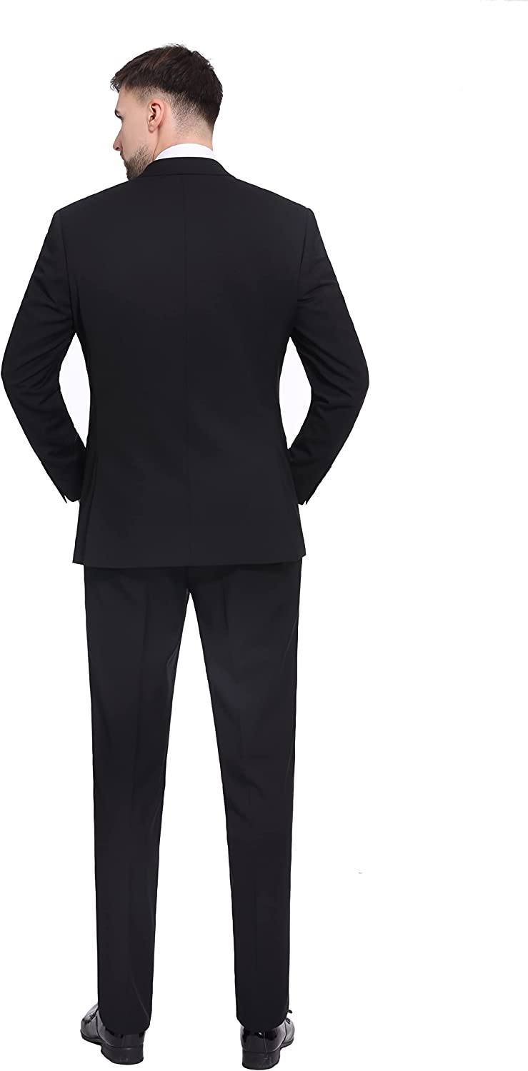 Carlo Lusso 2-Piece Suit - Black - Slim Fit