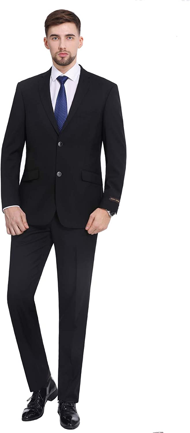 Carlo Lusso 2-Piece Suit - Black - Slim Fit