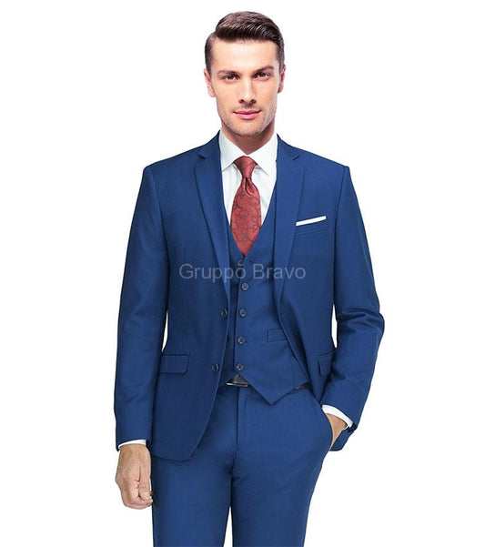 Carlo Lusso 2-Piece Suit - French Blue - Slim Fit